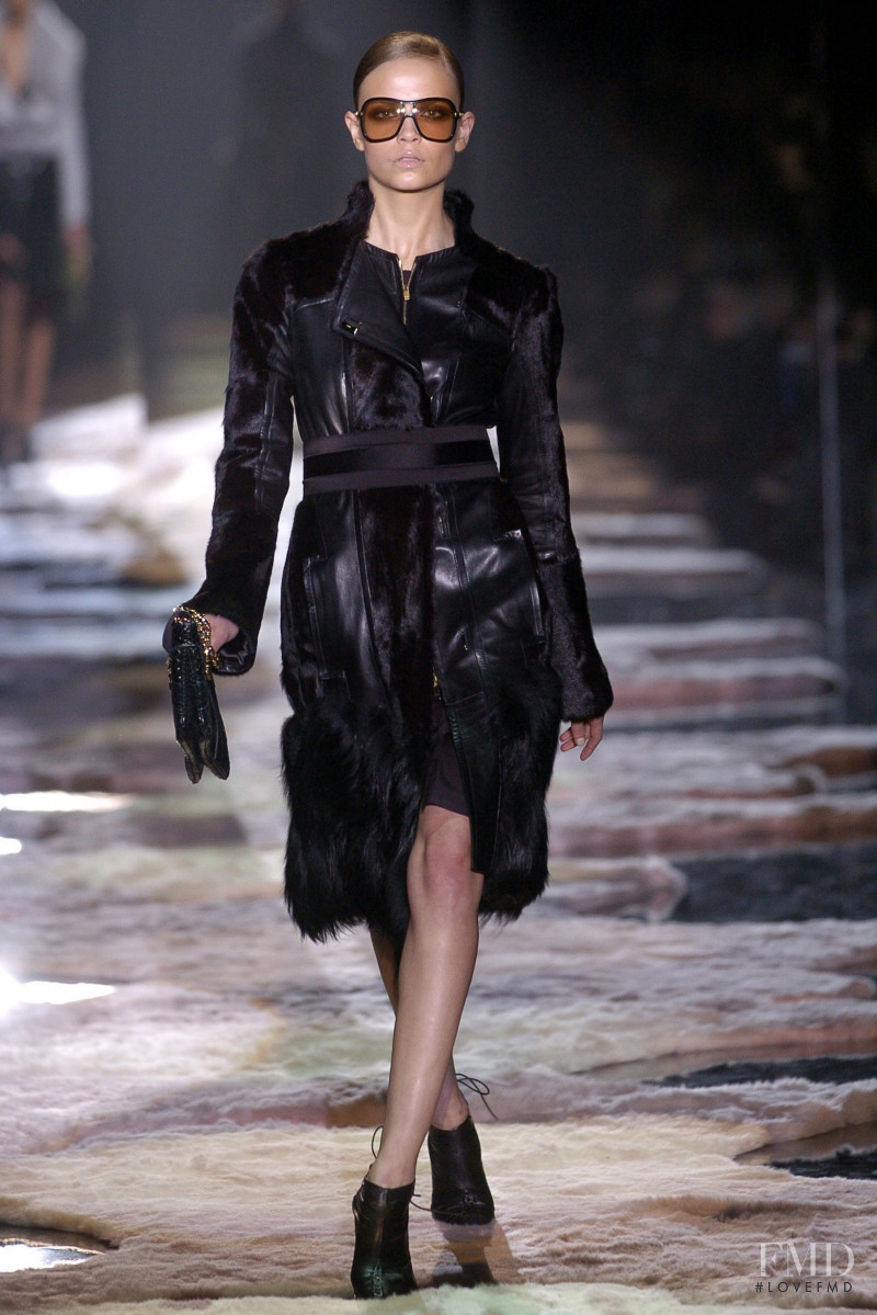 Natasha Poly featured in  the Gucci fashion show for Autumn/Winter 2004