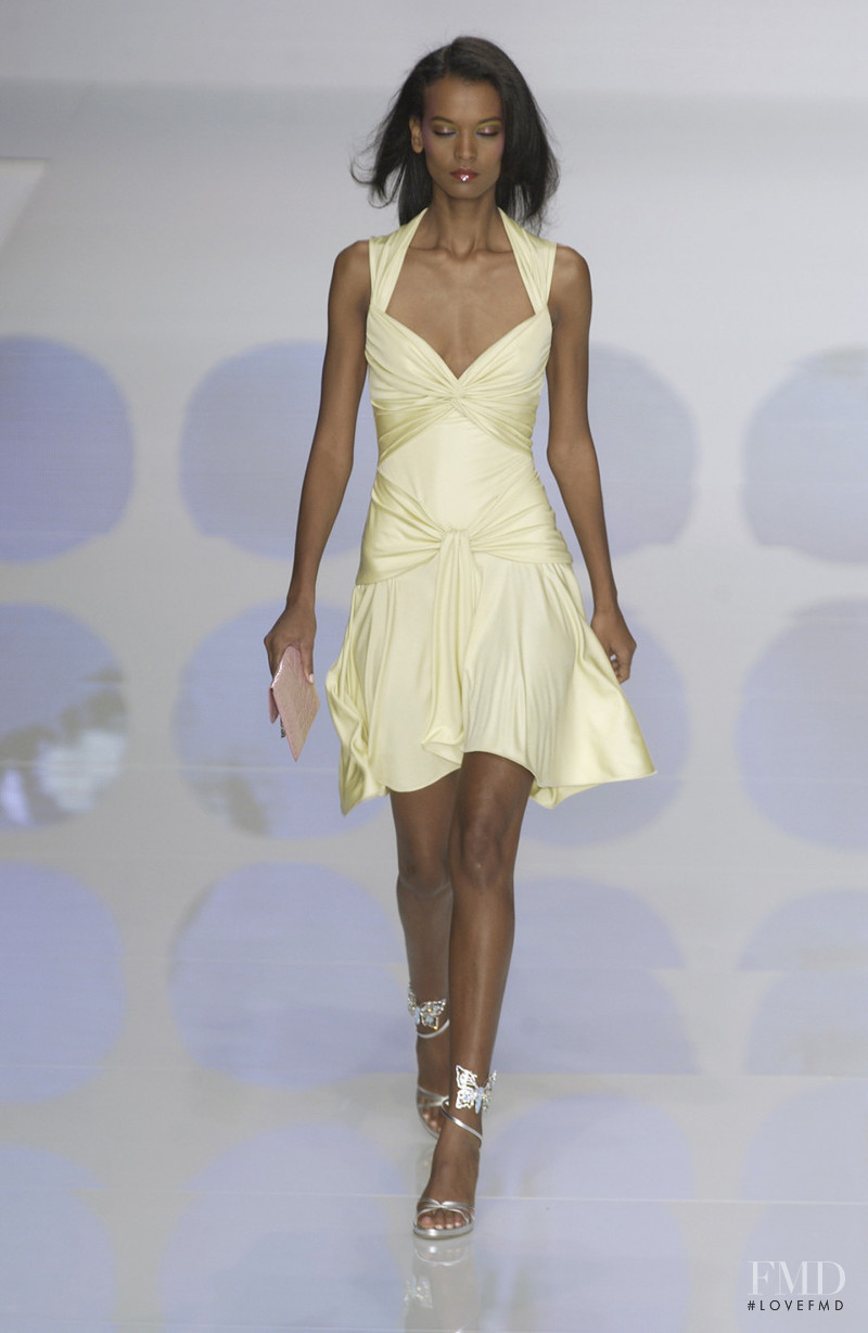 Liya Kebede featured in  the Valentino fashion show for Spring/Summer 2004