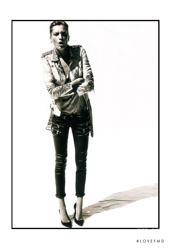 Daria Werbowy featured in  the Balmain advertisement for Autumn/Winter 2011