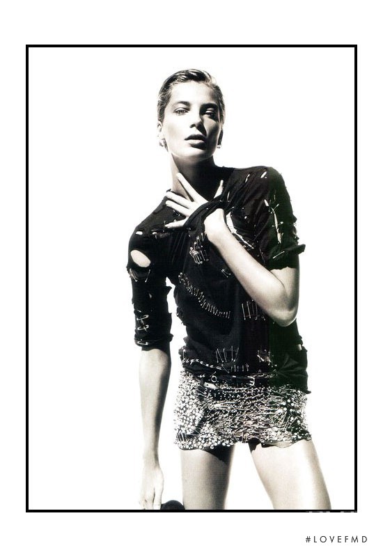 Daria Werbowy featured in  the Balmain advertisement for Autumn/Winter 2011