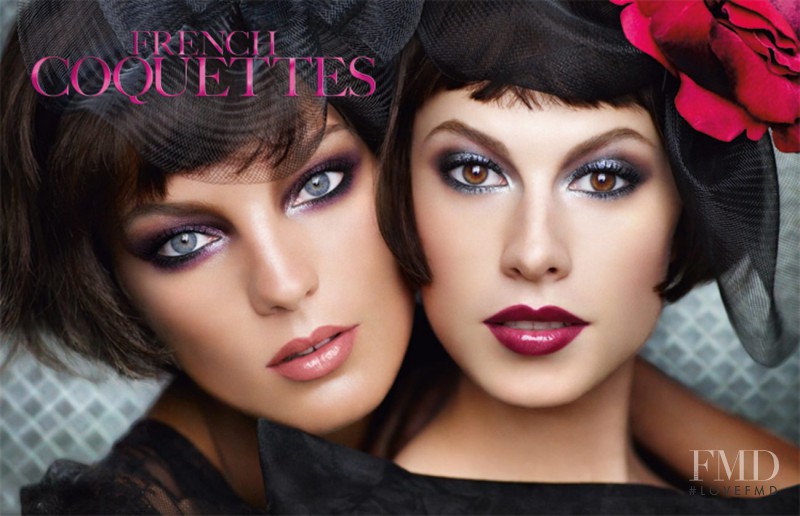 Daria Werbowy featured in  the Lancome French Coquettes Colour Collection advertisement for Fall 2010