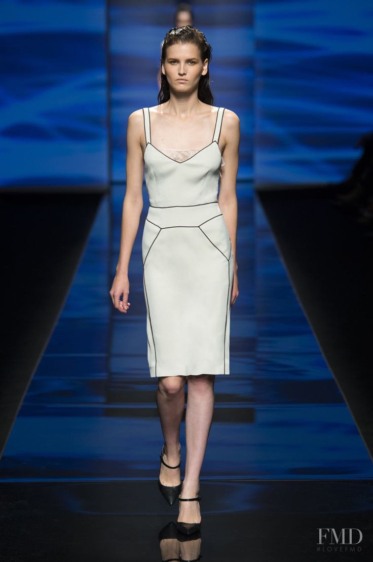 Katlin Aas featured in  the Alberta Ferretti fashion show for Spring/Summer 2013