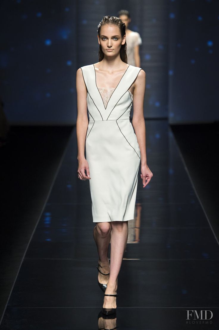 Zuzanna Bijoch featured in  the Alberta Ferretti fashion show for Spring/Summer 2013