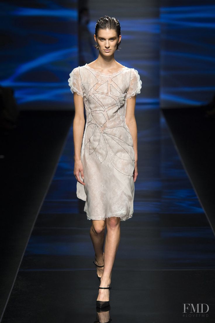 Marte Mei van Haaster featured in  the Alberta Ferretti fashion show for Spring/Summer 2013