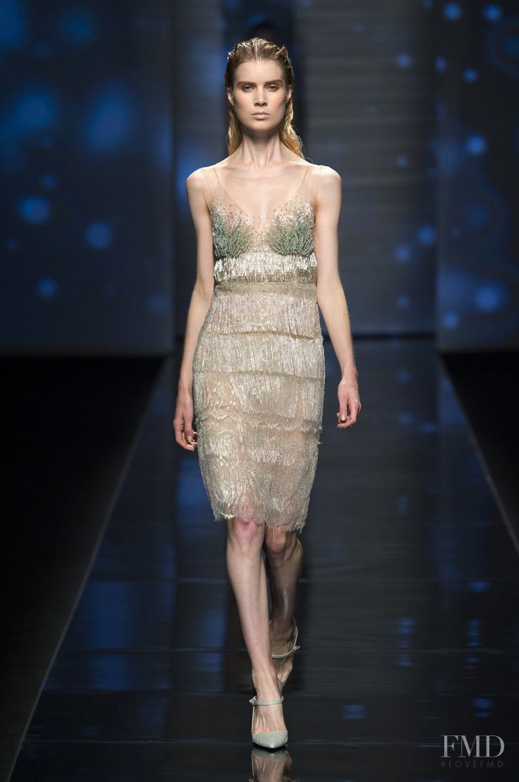 Elsa Sylvan featured in  the Alberta Ferretti fashion show for Spring/Summer 2013
