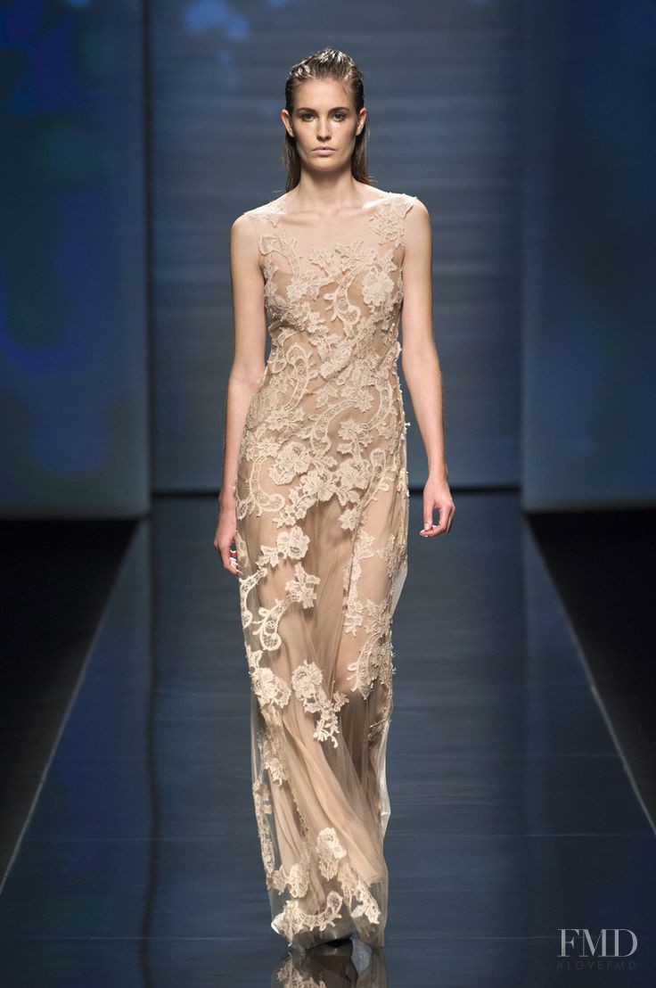 Nadja Bender featured in  the Alberta Ferretti fashion show for Spring/Summer 2013