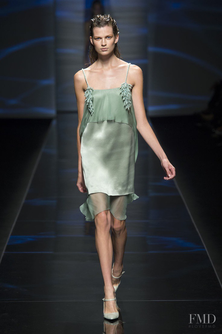 Bette Franke featured in  the Alberta Ferretti fashion show for Spring/Summer 2013