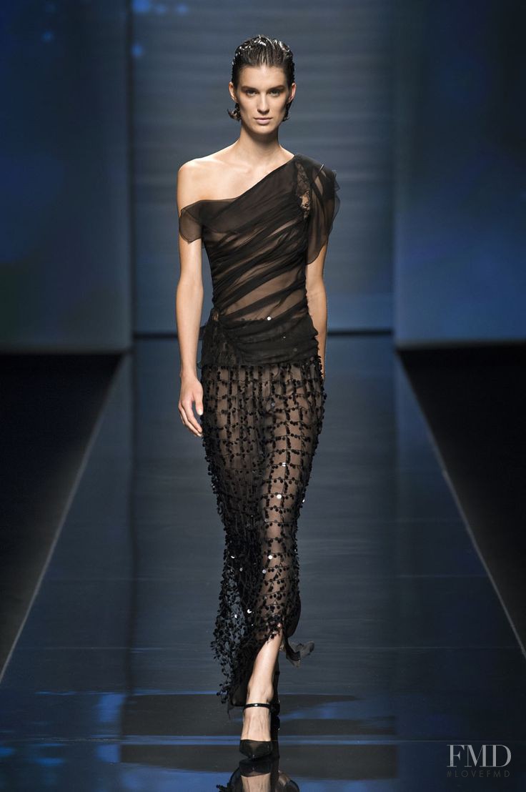 Marte Mei van Haaster featured in  the Alberta Ferretti fashion show for Spring/Summer 2013