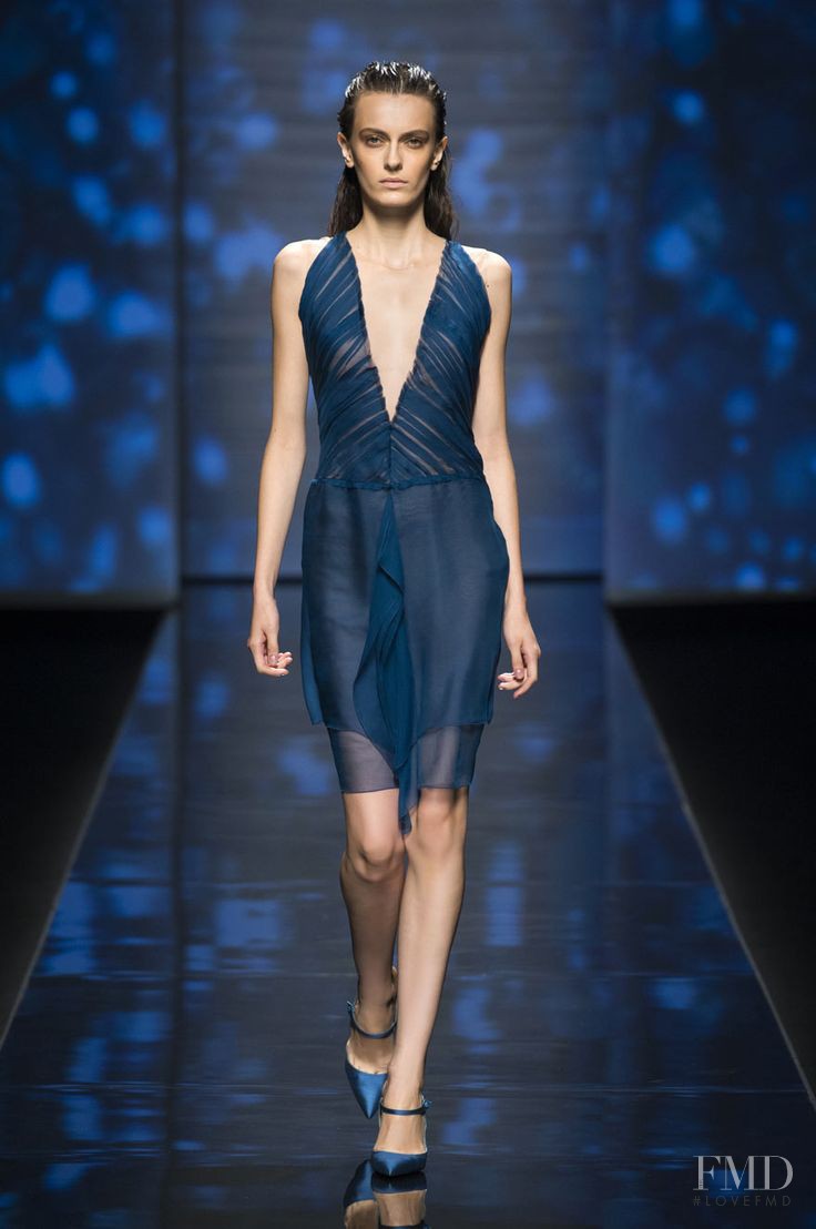 Erjona Ala featured in  the Alberta Ferretti fashion show for Spring/Summer 2013