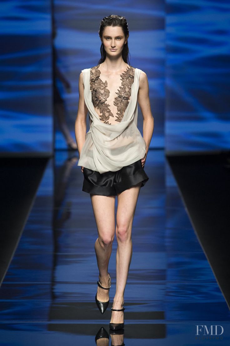 Mackenzie Drazan featured in  the Alberta Ferretti fashion show for Spring/Summer 2013