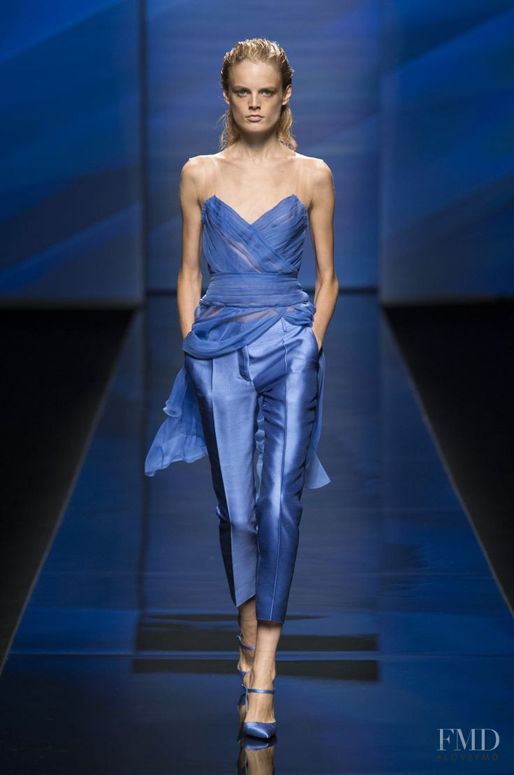 Hanne Gaby Odiele featured in  the Alberta Ferretti fashion show for Spring/Summer 2013