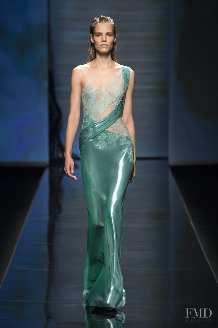 Suvi Koponen featured in  the Alberta Ferretti fashion show for Spring/Summer 2013