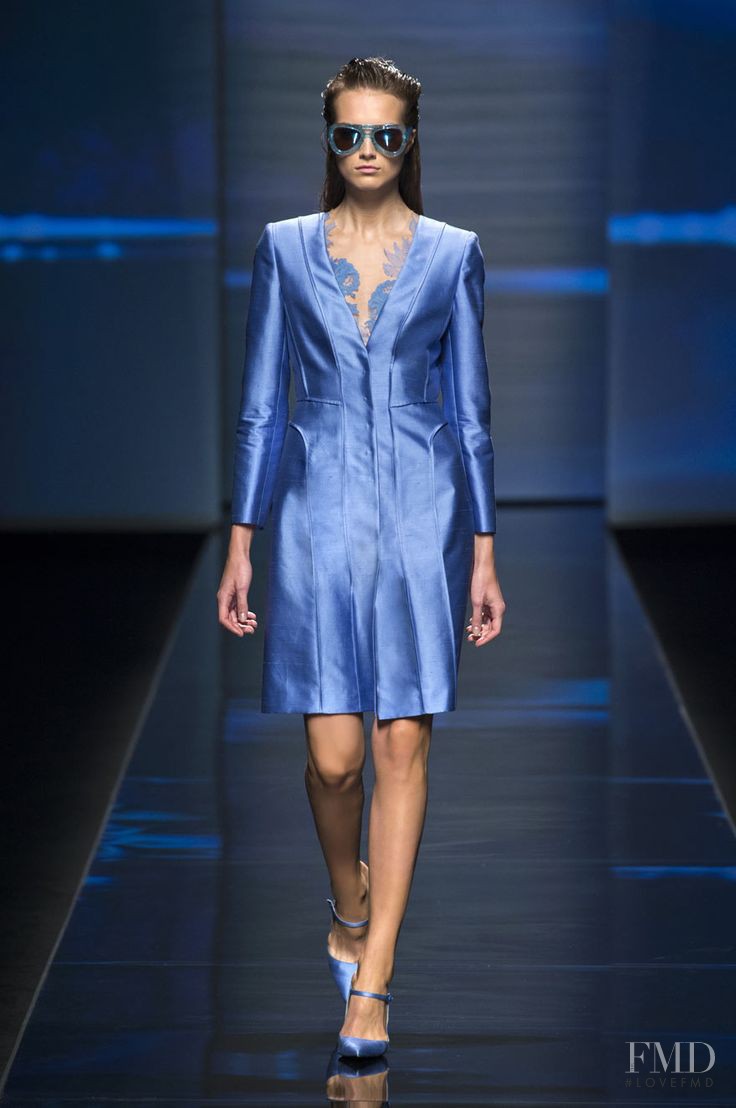 Agne Konciute featured in  the Alberta Ferretti fashion show for Spring/Summer 2013