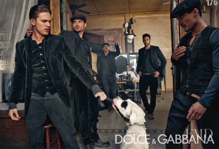 Adam Senn featured in  the Dolce & Gabbana advertisement for Winter 2011