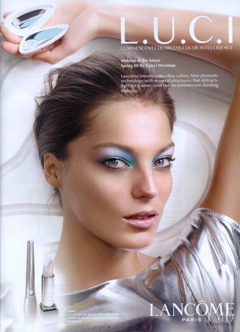 Daria Werbowy featured in  the Lancome LUCI Color Collection advertisement for Spring 2008