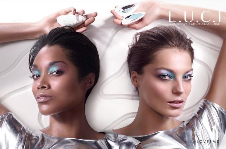 Daria Werbowy featured in  the Lancome LUCI Color Collection advertisement for Spring 2008