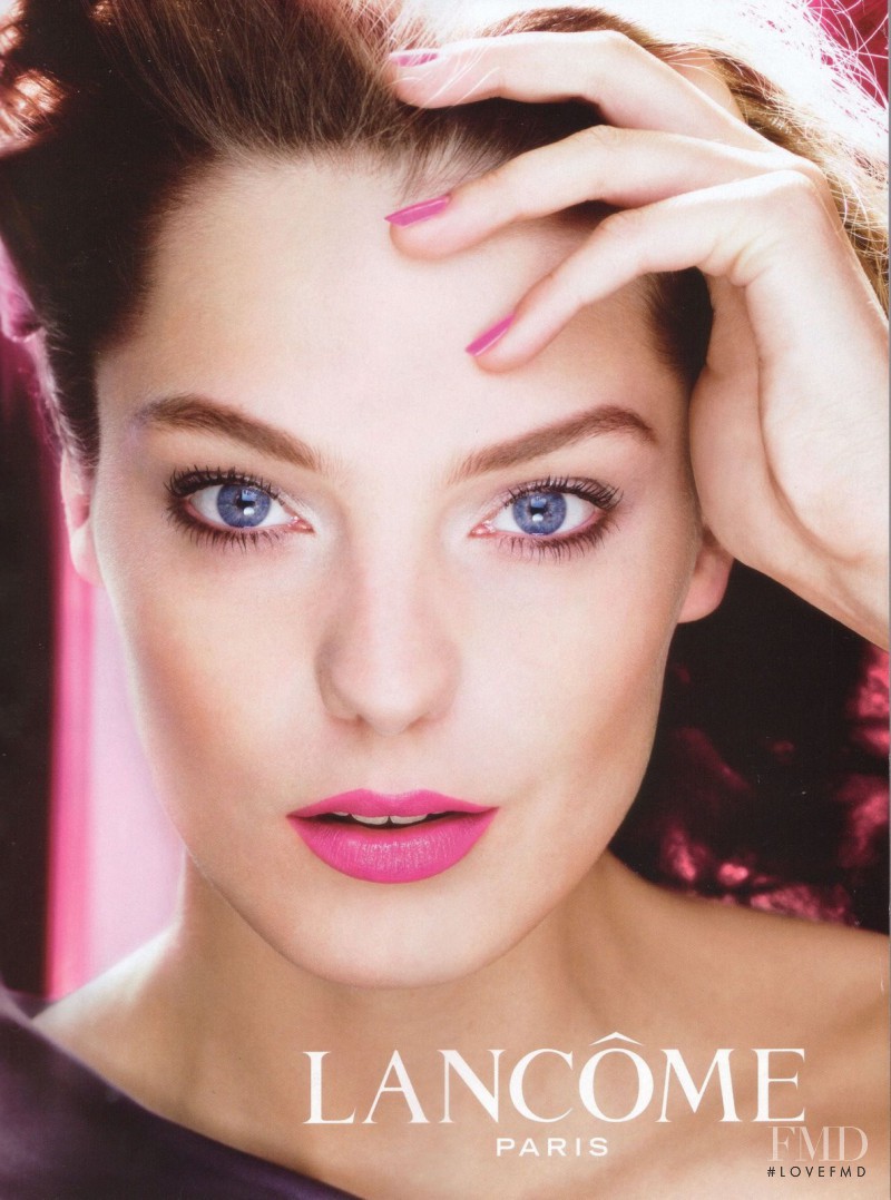 Daria Werbowy featured in  the Lancome Color Fever Roses Lipstick  advertisement for Spring 2008