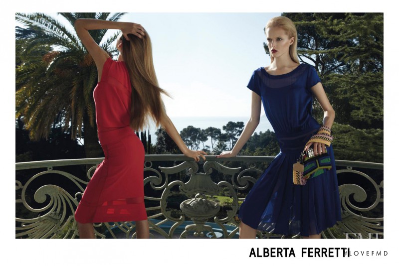 Daria Strokous featured in  the Alberta Ferretti fashion show for Spring/Summer 2012