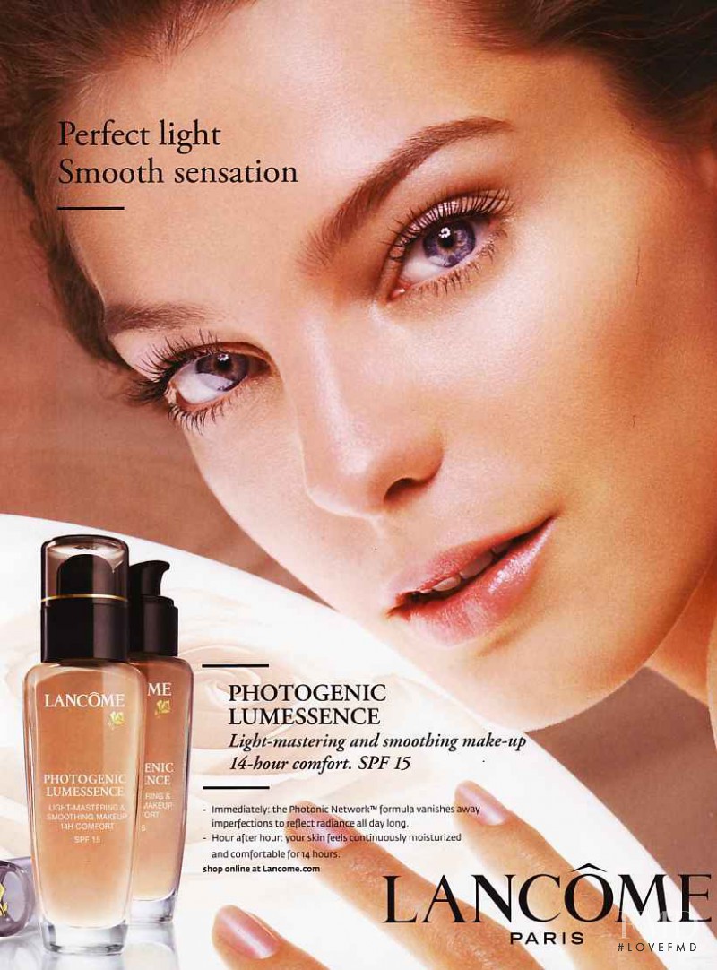 Daria Werbowy featured in  the Lancome advertisement for Summer 2008