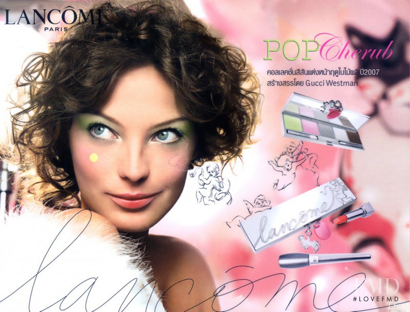 Daria Werbowy featured in  the Lancome Pop Cherub  advertisement for Summer 2007