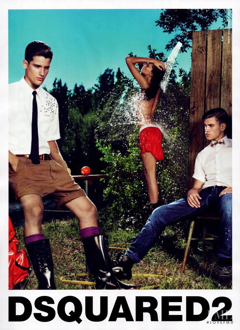 Daria Werbowy featured in  the DSquared2 advertisement for Spring/Summer 2010