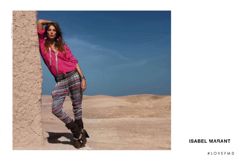 Daria Werbowy featured in  the Isabel Marant advertisement for Spring/Summer 2010