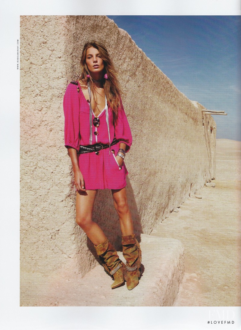 Daria Werbowy featured in  the Isabel Marant advertisement for Spring/Summer 2010