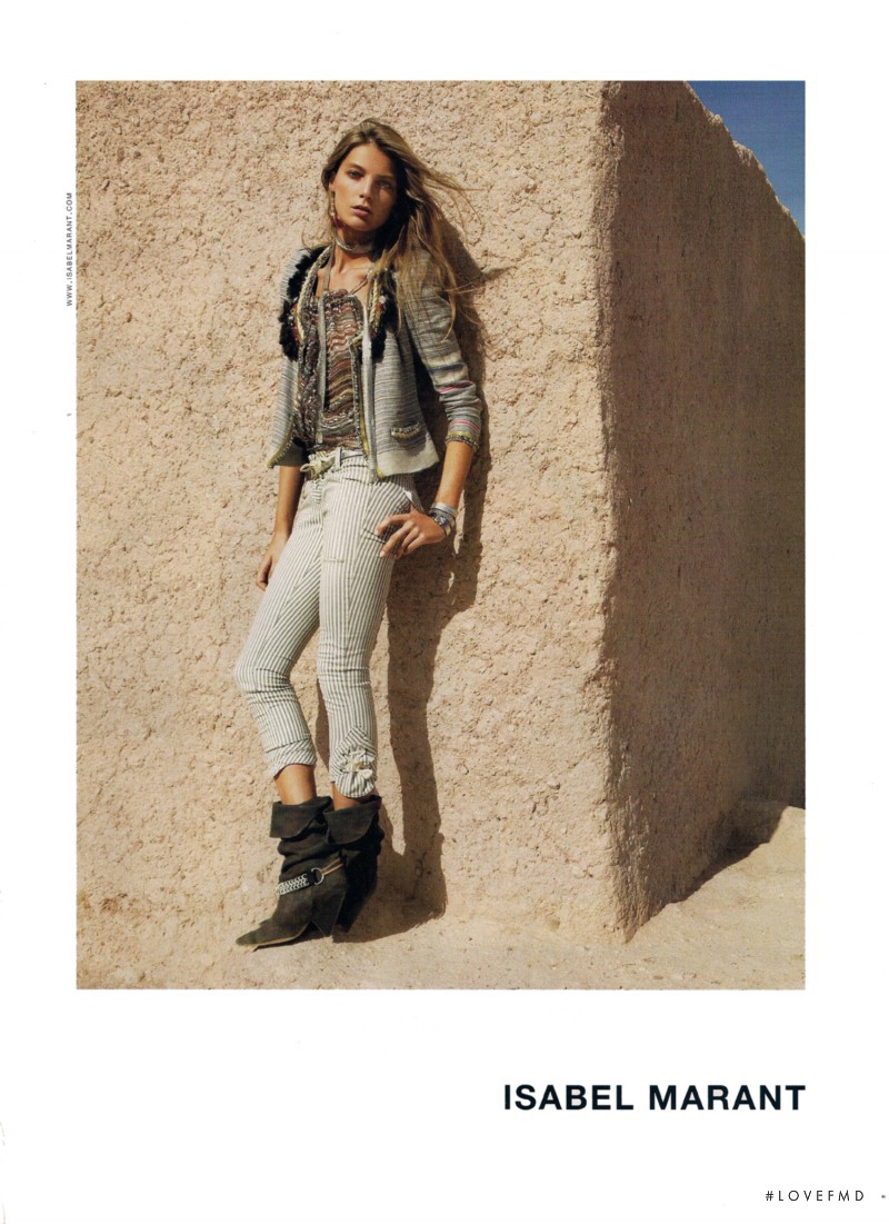 Daria Werbowy featured in  the Isabel Marant advertisement for Spring/Summer 2010