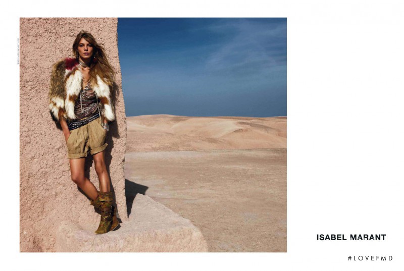 Daria Werbowy featured in  the Isabel Marant advertisement for Spring/Summer 2010