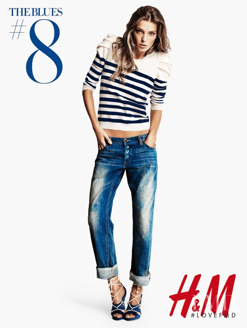 Daria Werbowy featured in  the H&M Denim advertisement for Spring/Summer 2010