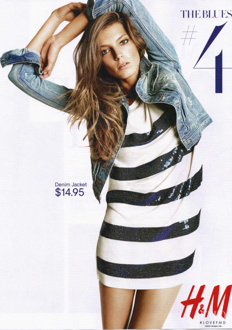 Daria Werbowy featured in  the H&M Denim advertisement for Spring/Summer 2010