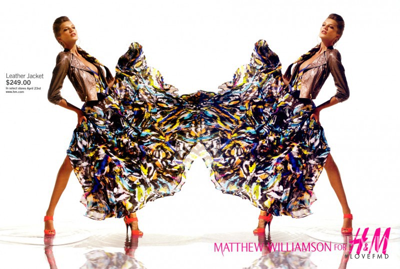 Daria Werbowy featured in  the H&M x Matthew Williamson  advertisement for Spring/Summer 2009