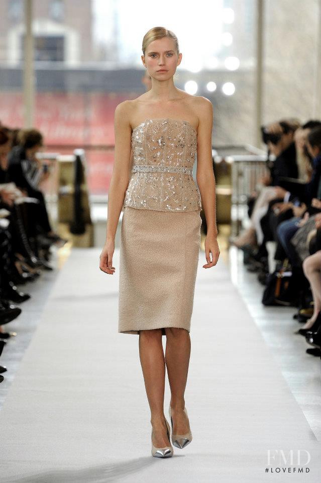 Cato van Ee featured in  the Philosophy di Lorenzo Serafini fashion show for Autumn/Winter 2012