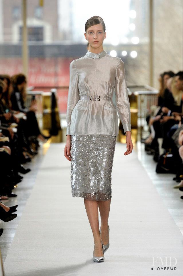 Iris Egbers featured in  the Philosophy di Lorenzo Serafini fashion show for Autumn/Winter 2012