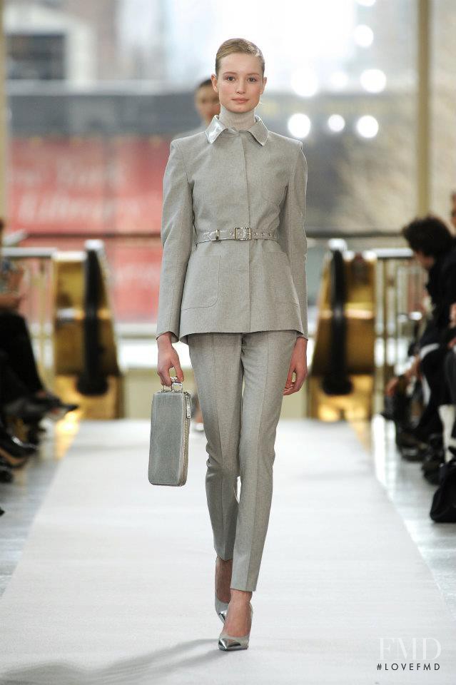 Maud Welzen featured in  the Philosophy di Lorenzo Serafini fashion show for Autumn/Winter 2012