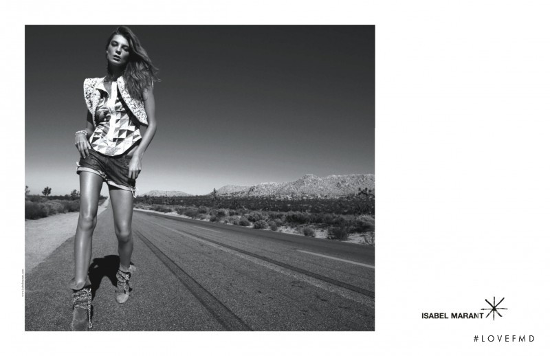 Daria Werbowy featured in  the Isabel Marant advertisement for Spring/Summer 2009