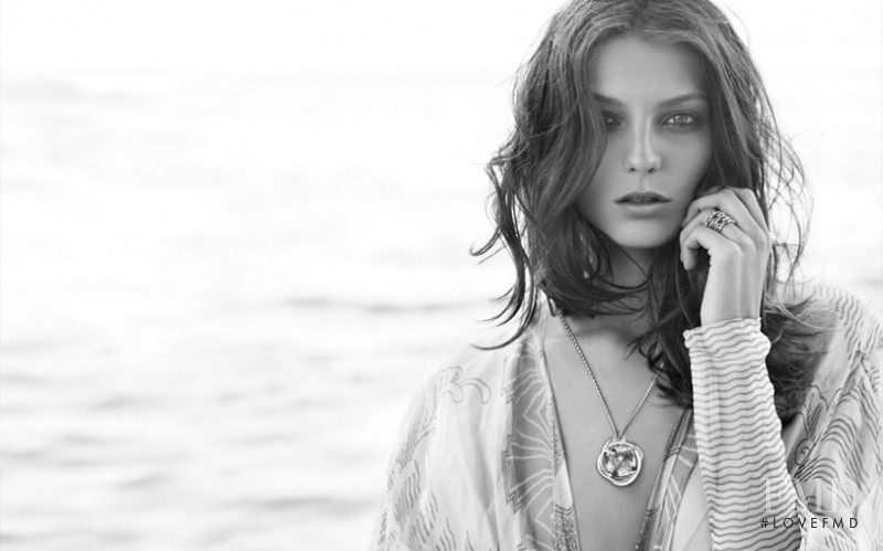 Daria Werbowy featured in  the David Yurman advertisement for Spring/Summer 2008