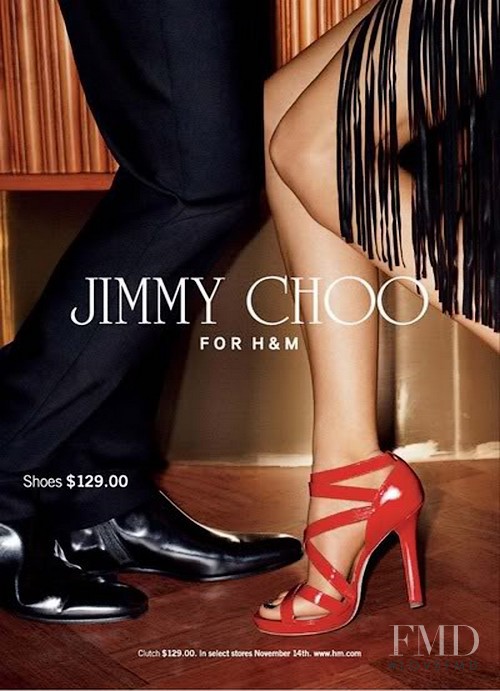 Edita Vilkeviciute featured in  the H&M x Jimmy Choo advertisement for Autumn/Winter 2009