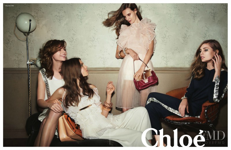 Caroline Brasch Nielsen featured in  the Chloe advertisement for Spring/Summer 2013