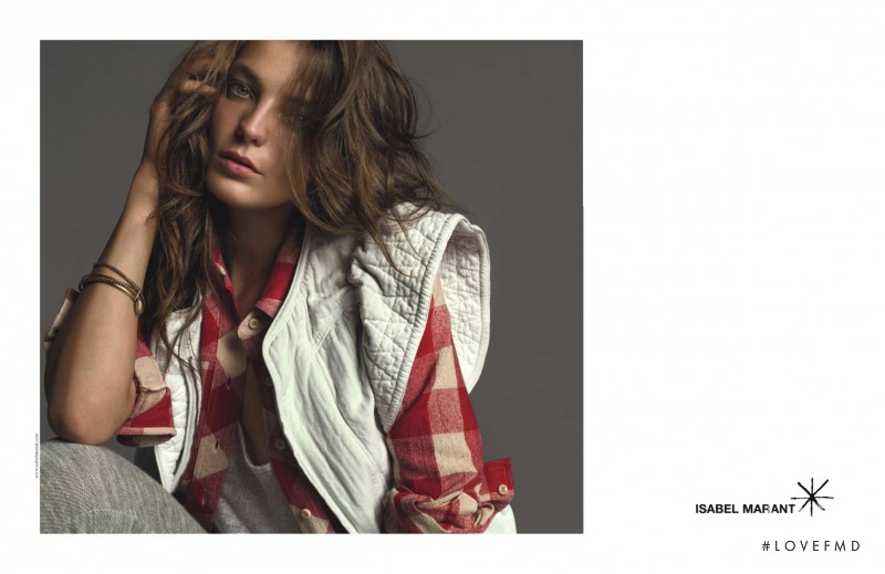 Daria Werbowy featured in  the Isabel Marant advertisement for Autumn/Winter 2008
