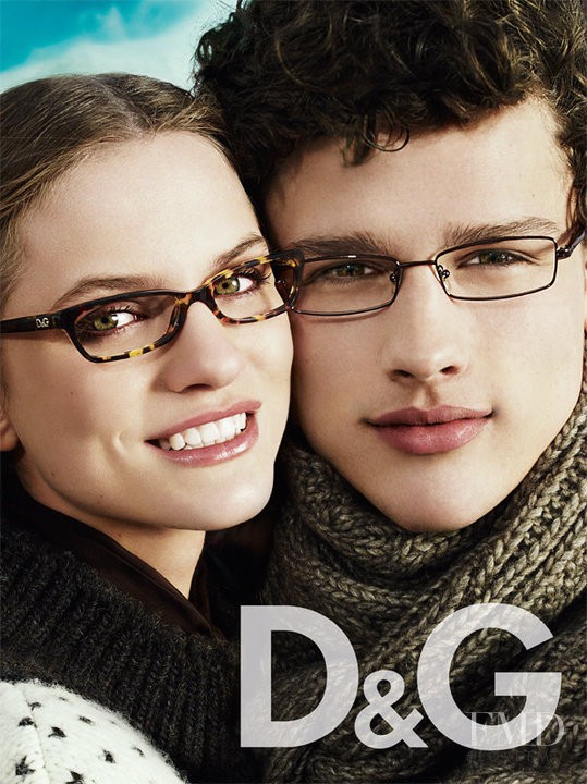 Regina Feoktistova featured in  the D&G advertisement for Winter 2011