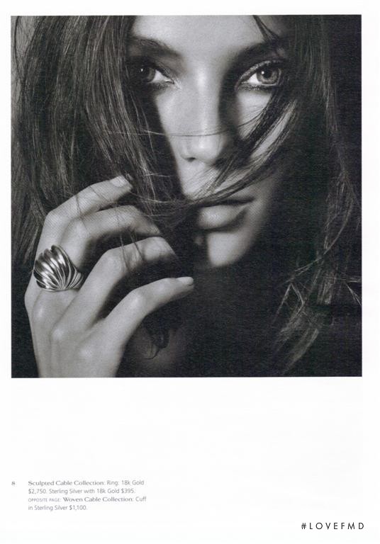 Daria Werbowy featured in  the David Yurman advertisement for Autumn/Winter 2008
