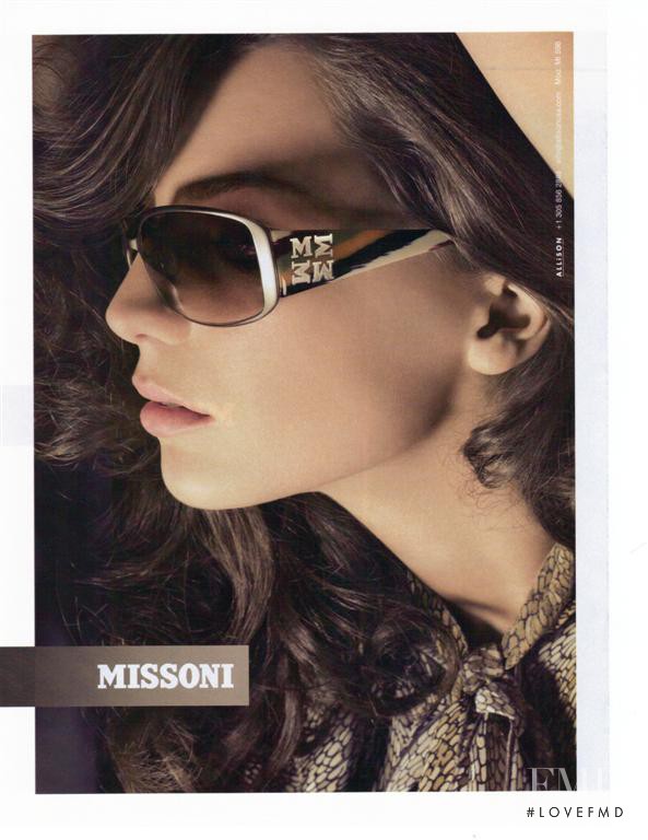 Daria Werbowy featured in  the Missoni advertisement for Autumn/Winter 2007