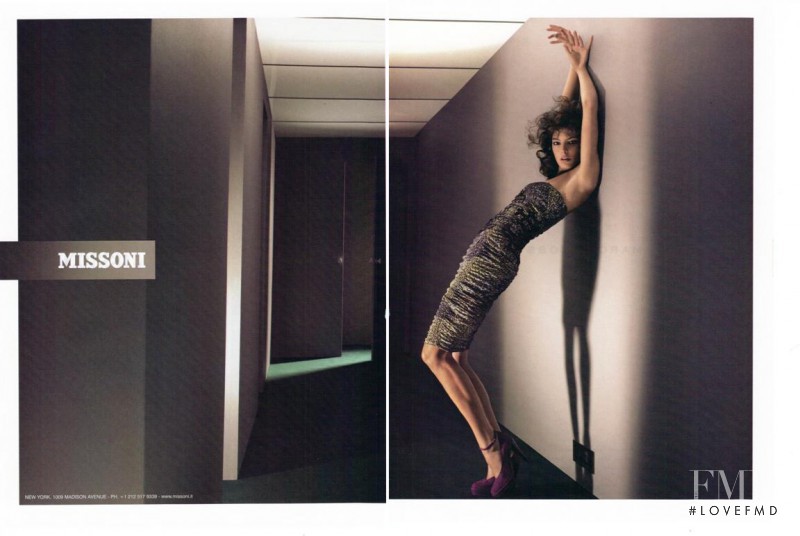 Daria Werbowy featured in  the Missoni advertisement for Autumn/Winter 2007