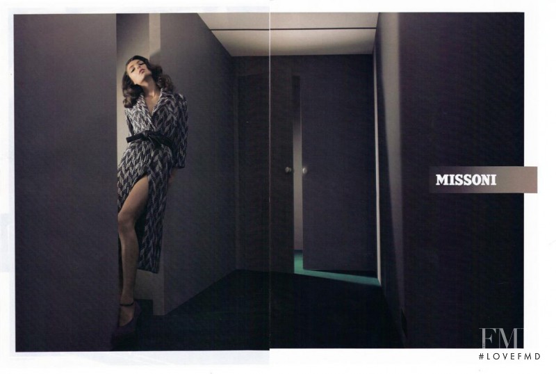 Daria Werbowy featured in  the Missoni advertisement for Autumn/Winter 2007