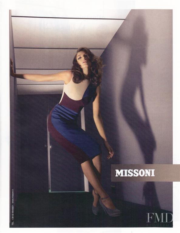 Daria Werbowy featured in  the Missoni advertisement for Autumn/Winter 2007