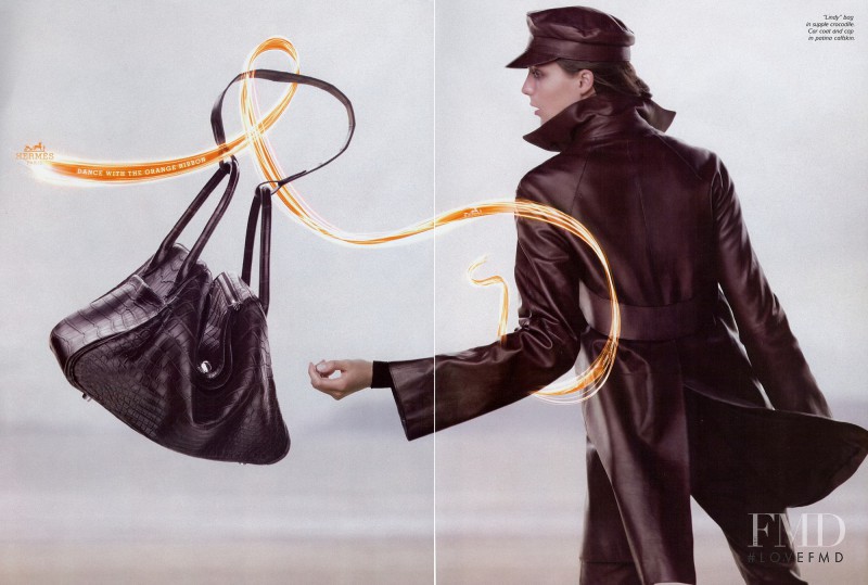 Daria Werbowy featured in  the Hermès advertisement for Autumn/Winter 2007