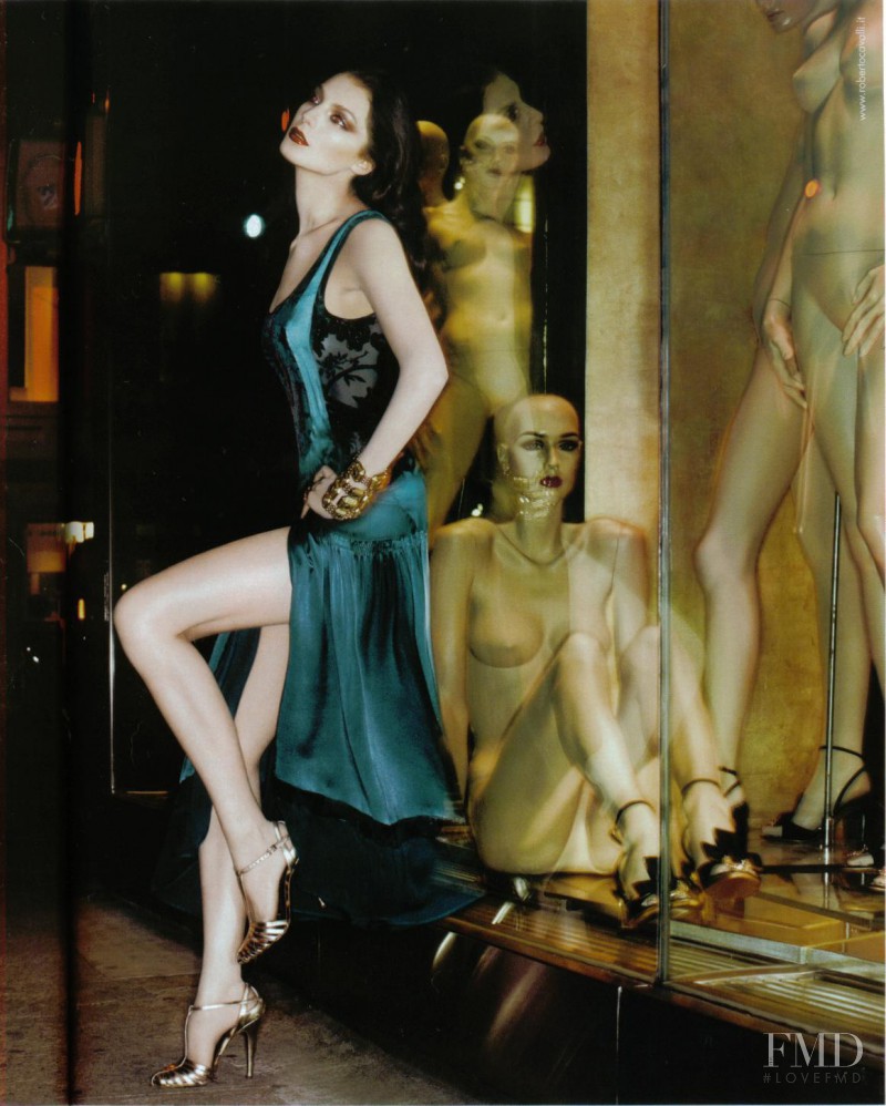 Daria Werbowy featured in  the Roberto Cavalli advertisement for Autumn/Winter 2006