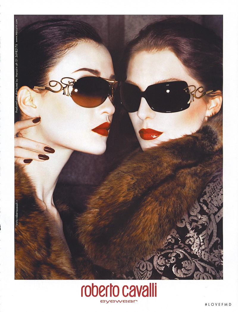 Daria Werbowy featured in  the Roberto Cavalli advertisement for Autumn/Winter 2006