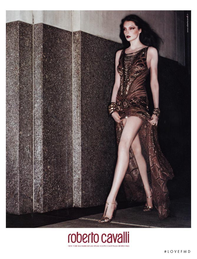 Daria Werbowy featured in  the Roberto Cavalli advertisement for Autumn/Winter 2006